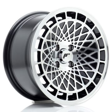 Ζάντα Japan Racing JR14 15x8 ET25 4x100 Gloss Black Machined Face