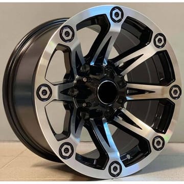 Ζάντα 4x4 4x4 139 8.5x17 6x114.3 ET15 Black Face Machined